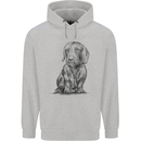 A Dachshund Dog Childrens Kids Hoodie Sports Grey