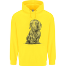 A Dachshund Dog Childrens Kids Hoodie Yellow