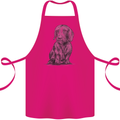 A Dachshund Dog Cotton Apron 100% Organic Pink