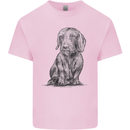 A Dachshund Dog Kids T-Shirt Childrens Light Pink