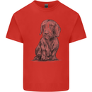 A Dachshund Dog Kids T-Shirt Childrens Red