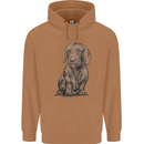 A Dachshund Dog Mens 80% Cotton Hoodie Caramel Latte