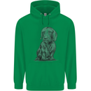 A Dachshund Dog Mens 80% Cotton Hoodie Irish Green