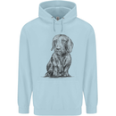 A Dachshund Dog Mens 80% Cotton Hoodie Light Blue
