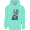 A Dachshund Dog Mens 80% Cotton Hoodie Peppermint