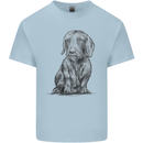 A Dachshund Dog Mens Cotton T-Shirt Tee Top Light Blue