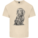 A Dachshund Dog Mens Cotton T-Shirt Tee Top Natural