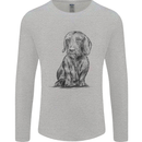 A Dachshund Dog Mens Long Sleeve T-Shirt Sports Grey