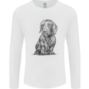 A Dachshund Dog Mens Long Sleeve T-Shirt White