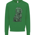 A Dachshund Dog Mens Sweatshirt Jumper Irish Green