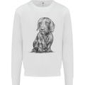 A Dachshund Dog Mens Sweatshirt Jumper White