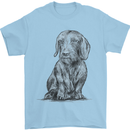 A Dachshund Dog Mens T-Shirt 100% Cotton Light Blue