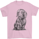 A Dachshund Dog Mens T-Shirt 100% Cotton Light Pink