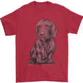 A Dachshund Dog Mens T-Shirt 100% Cotton Red