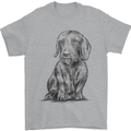 A Dachshund Dog Mens T-Shirt 100% Cotton Sports Grey