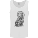 A Dachshund Dog Mens Vest Tank Top White