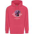 A Dachshund Dog With Decoration Childrens Kids Hoodie Heliconia