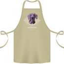 A Dachshund Dog With Decoration Cotton Apron 100% Organic Khaki