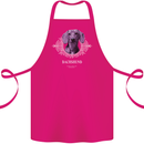 A Dachshund Dog With Decoration Cotton Apron 100% Organic Pink