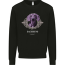 A Dachshund Dog With Decoration Kids Sweatshirt Jumper Black