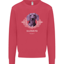 A Dachshund Dog With Decoration Kids Sweatshirt Jumper Heliconia