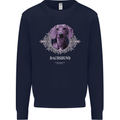 A Dachshund Dog With Decoration Kids Sweatshirt Jumper Navy Blue