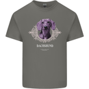 A Dachshund Dog With Decoration Mens Cotton T-Shirt Tee Top Charcoal