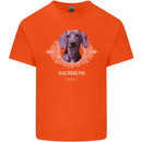 A Dachshund Dog With Decoration Mens Cotton T-Shirt Tee Top Orange