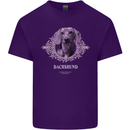 A Dachshund Dog With Decoration Mens Cotton T-Shirt Tee Top Purple