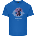 A Dachshund Dog With Decoration Mens Cotton T-Shirt Tee Top Royal Blue