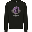 A Dachshund Dog With Decoration Mens Sweatshirt Jumper Black