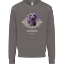 A Dachshund Dog With Decoration Mens Sweatshirt Jumper Charcoal