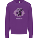 A Dachshund Dog With Decoration Mens Sweatshirt Jumper Purple