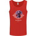 A Dachshund Dog With Decoration Mens Vest Tank Top Red