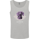 A Dachshund Dog With Decoration Mens Vest Tank Top Sports Grey