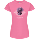 A Dachshund Dog With Decoration Womens Petite Cut T-Shirt Azalea