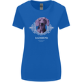 A Dachshund Dog With Decoration Womens Wider Cut T-Shirt Royal Blue