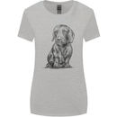 A Dachshund Dog Womens Wider Cut T-Shirt Sports Grey