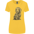 A Dachshund Dog Womens Wider Cut T-Shirt Yellow