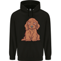 A Dachshund Puppy Dog Mens 80% Cotton Hoodie Black