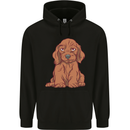 A Dachshund Puppy Dog Mens 80% Cotton Hoodie Black