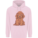 A Dachshund Puppy Dog Mens 80% Cotton Hoodie Light Pink
