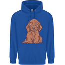 A Dachshund Puppy Dog Mens 80% Cotton Hoodie Royal Blue