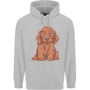 A Dachshund Puppy Dog Mens 80% Cotton Hoodie Sports Grey