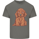 A Dachshund Puppy Dog Mens Cotton T-Shirt Tee Top Charcoal