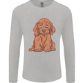 A Dachshund Puppy Dog Mens Long Sleeve T-Shirt Sports Grey