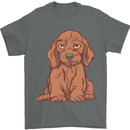 A Dachshund Puppy Dog Mens T-Shirt 100% Cotton Charcoal