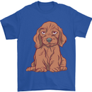 A Dachshund Puppy Dog Mens T-Shirt 100% Cotton Royal Blue