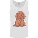 A Dachshund Puppy Dog Mens Vest Tank Top White