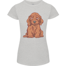 A Dachshund Puppy Dog Womens Petite Cut T-Shirt Sports Grey